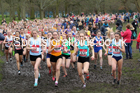 Senior girls, 2020 New Balance English Schools Champs., Sefton Park, Liverpool. Photo: David T. Hewitson/Sports for All Pics